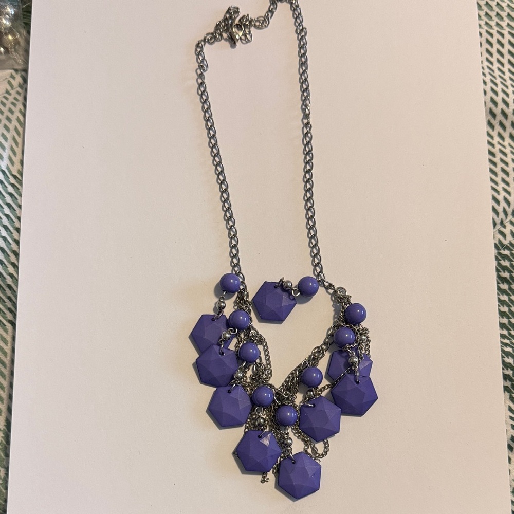 Purple Statement Necklace